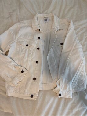 White Denim Trucker Jacket